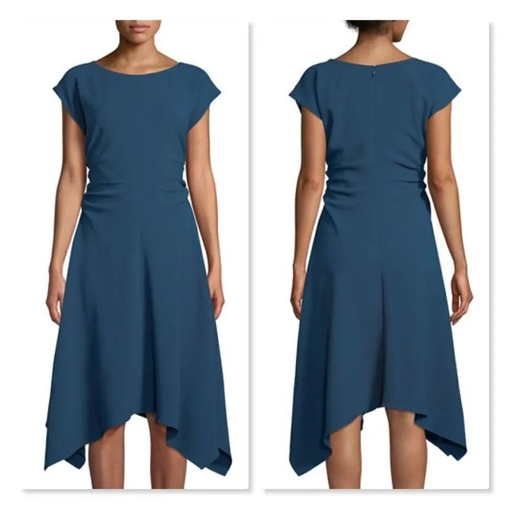 Julia Jordan Ruched-side Cap Sleeve Dress sz 2